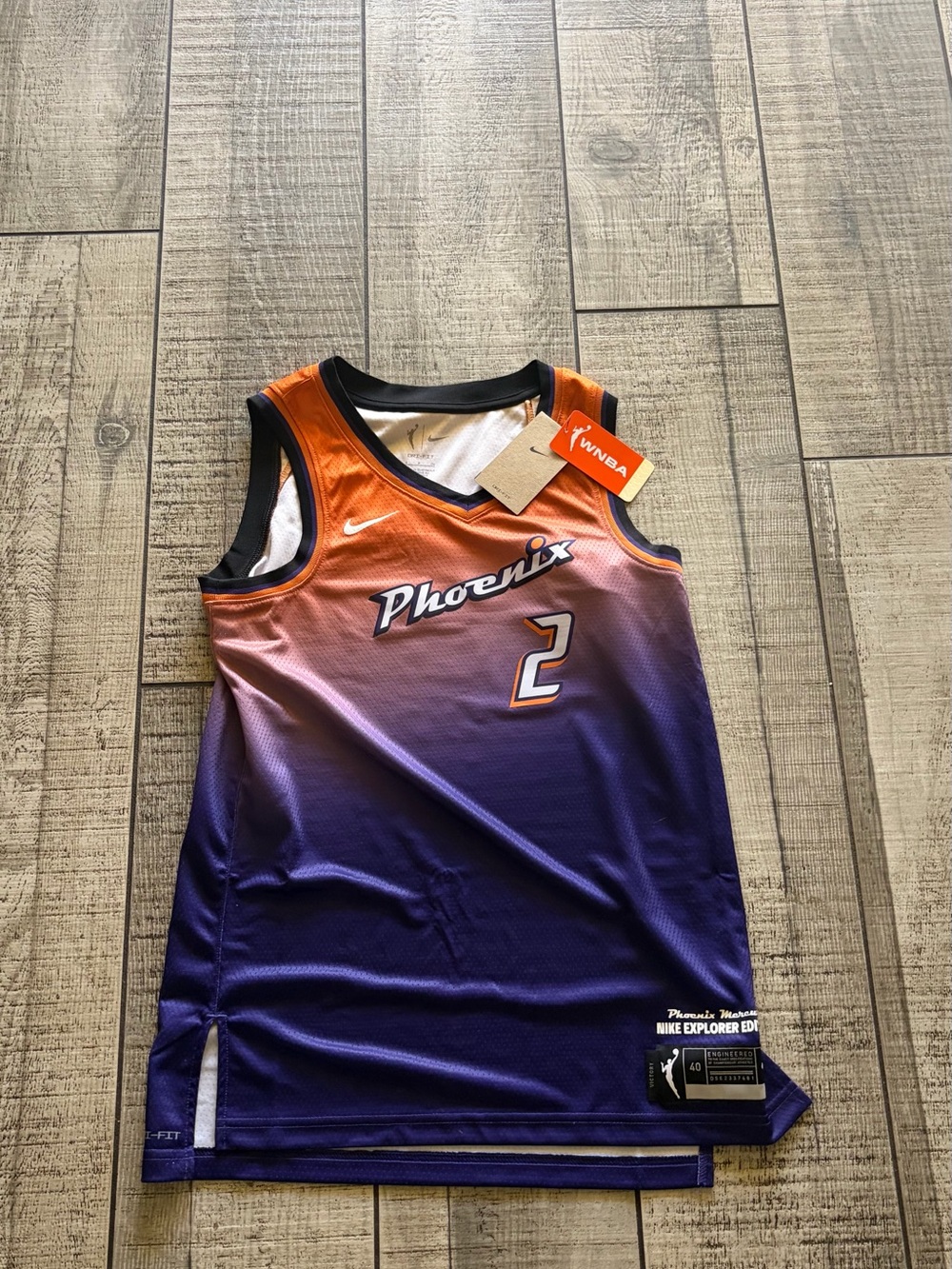 Nike Phoenix Mercury Kahleah Copper #2 Explorer Edition WNBA Jersey Size 40